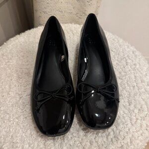 A New Day Women's 8 Joy Ballet Pumps Black Round Closed Toe